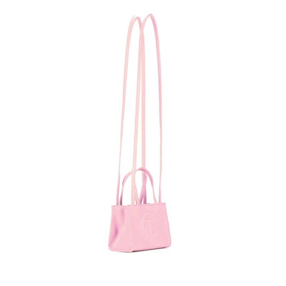 SOLD - Telfar Small Bubblegum Pink Shopping Bag